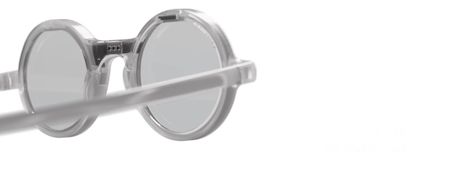 Brilliant Labs Frame smart glasses product image from Brilliant documentation